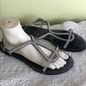 Steve Madden Unique Jelly Bean Rhinestone Sandals